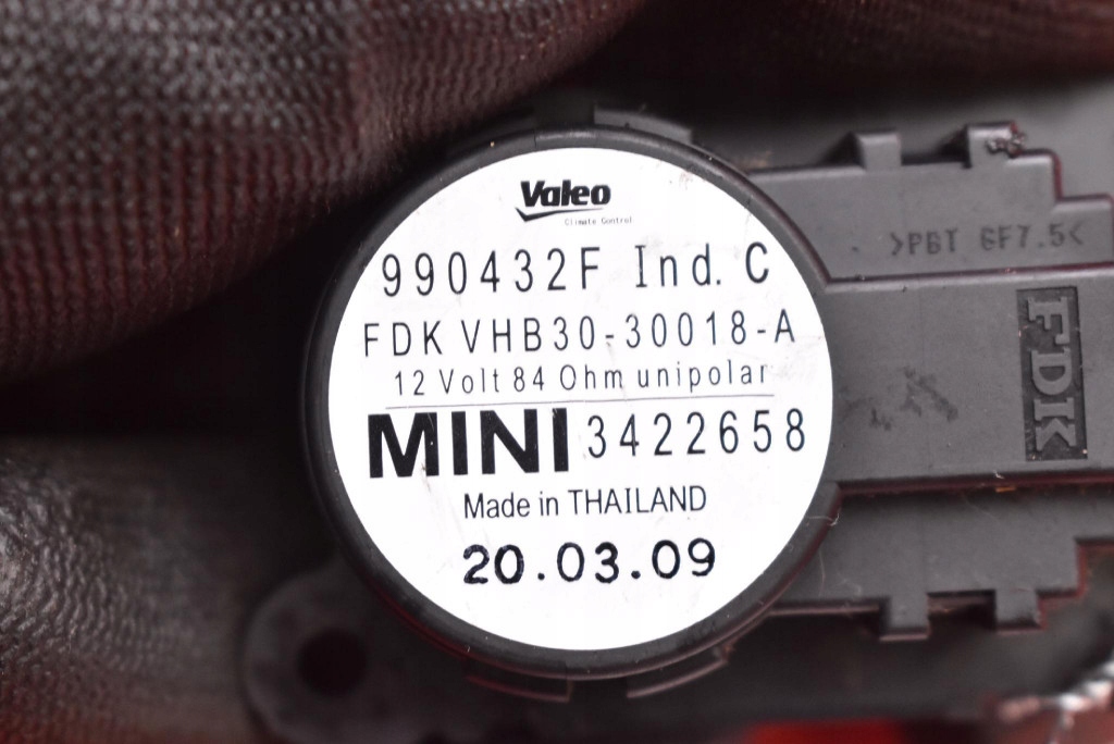 фото №7, Моторчик обігрівача 3422658 mini cooper r55 1.6 t 211 km 10-14