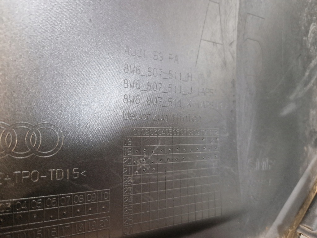 Audi a5 b9 20-23 lift бампер задній задня 8w6807511h Зі Шроту