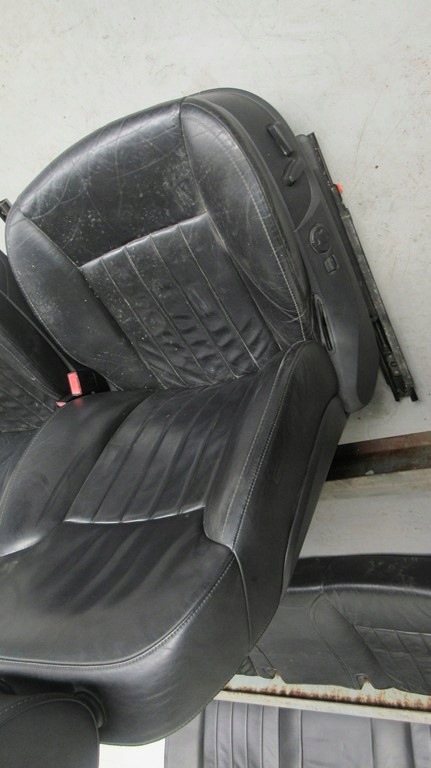 фото №5, Audi a8 d3 сидіння сидіння заднє сидіння сидіння оббивка шкіра чорні