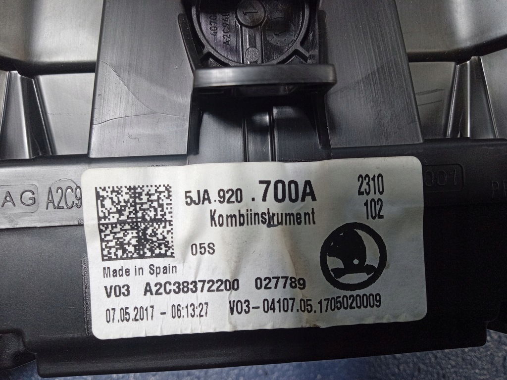 фото №6, Skoda rapid 1.2 tsi счетчик приборы 5ja920700a