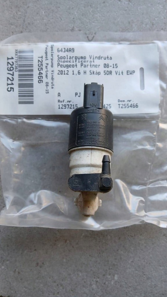 Купити Помпа розпилювача peugeot partner 6434a9