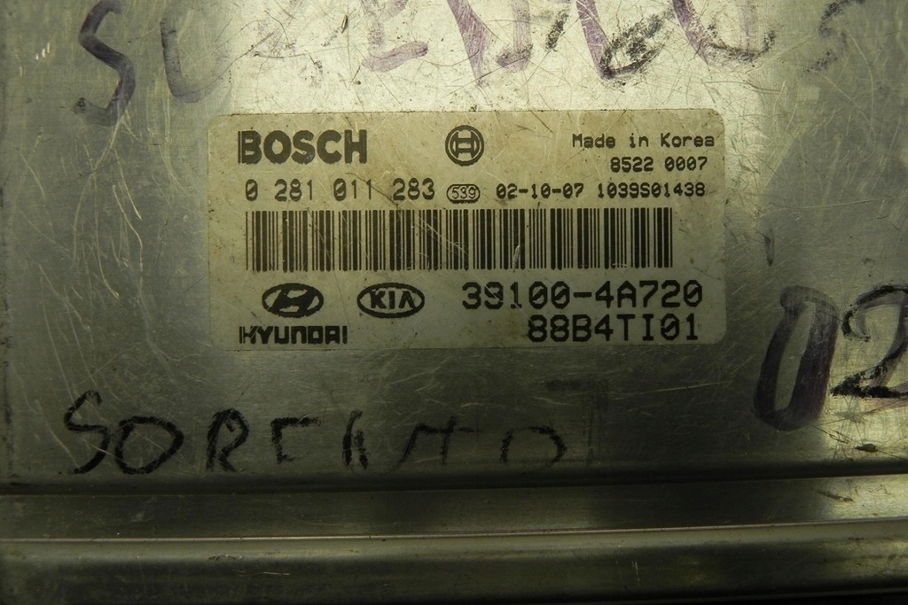 фото №1, Бортовой компьютер двигателя kia sorento i jc 391004a720 2002