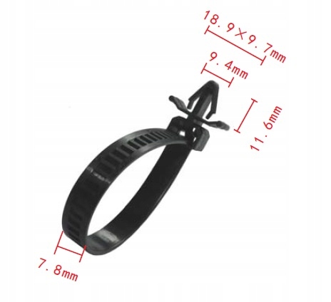 фото №3, 3 x хомут хомуты стяжная ремень kabla 7,8x140