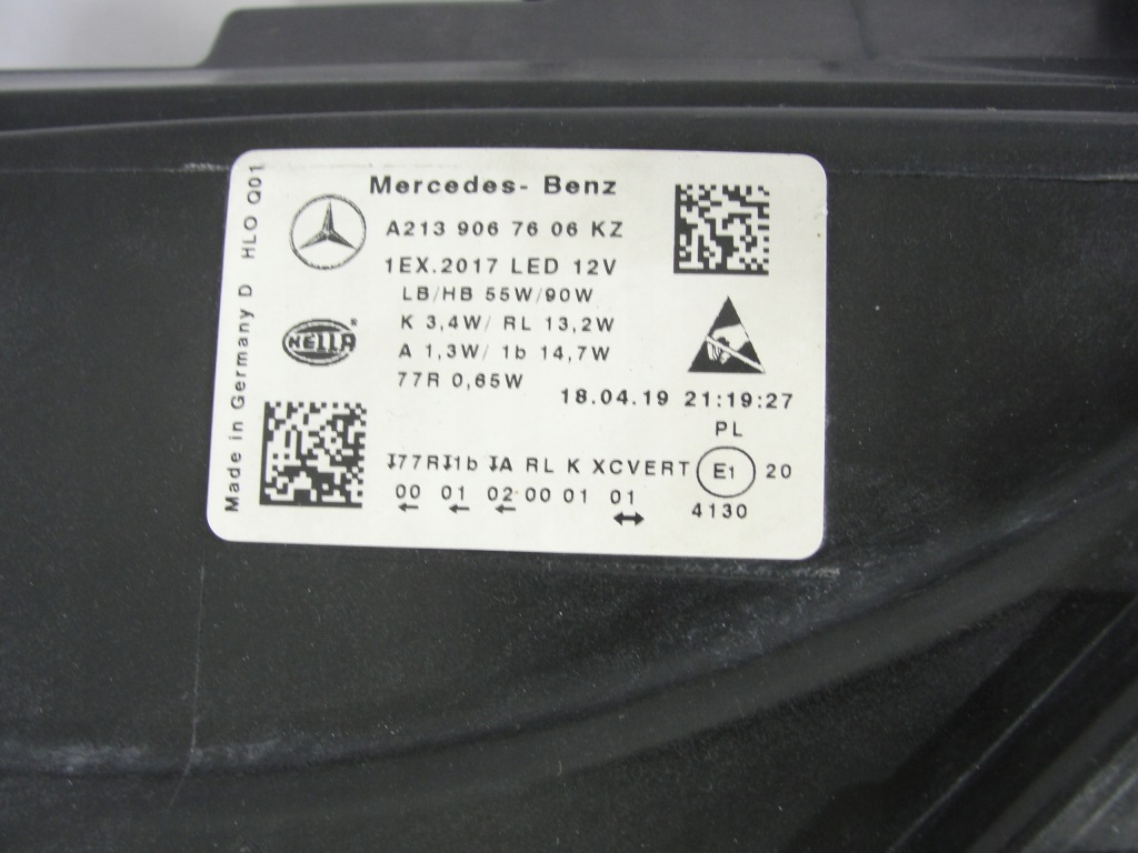 фото №4, Лампа перед права led mercedes e-kl w213 16-20