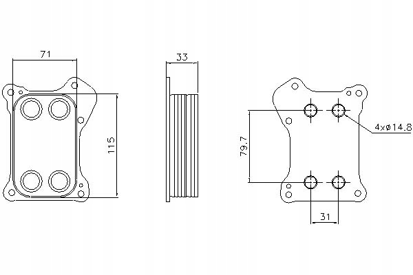 фото №1, Nissens радіатор оливи alfa romeo mito chevrolet