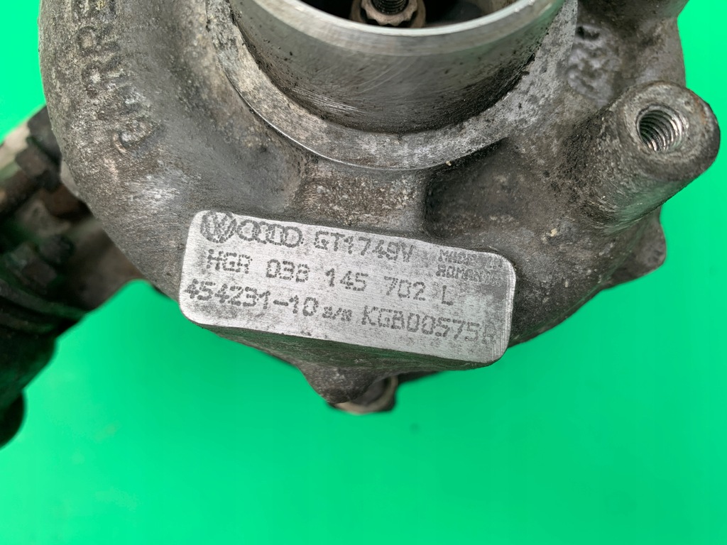 фото №8, Турбонагнітач турбіна skoda superb i 1 lift 1.9 tdi 01-08 038145702l 115km