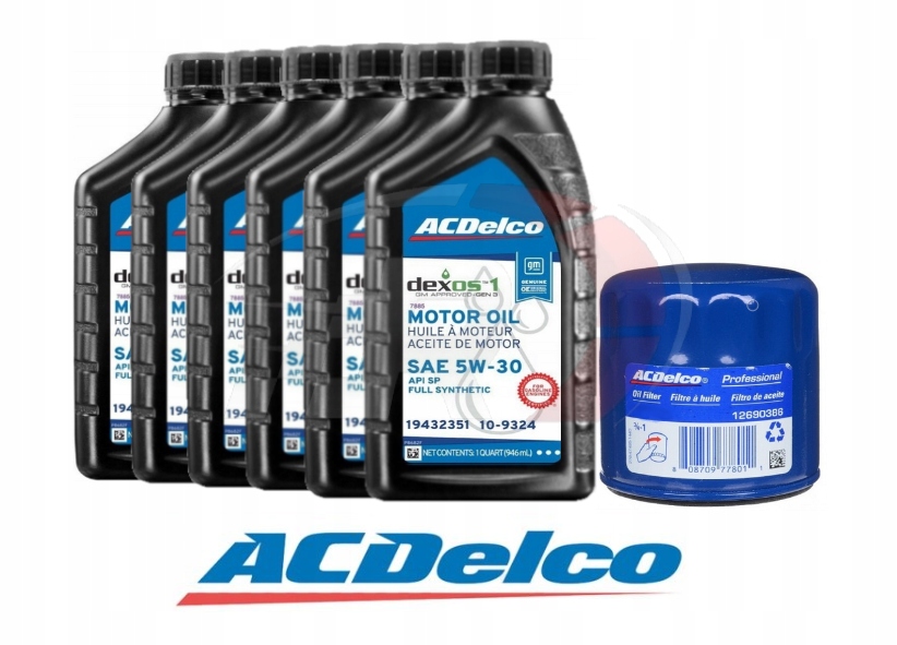 фото №1, Chevrolet traverse 3,6 v6 2009-2010 фільтр + олія acdelco 5w-30