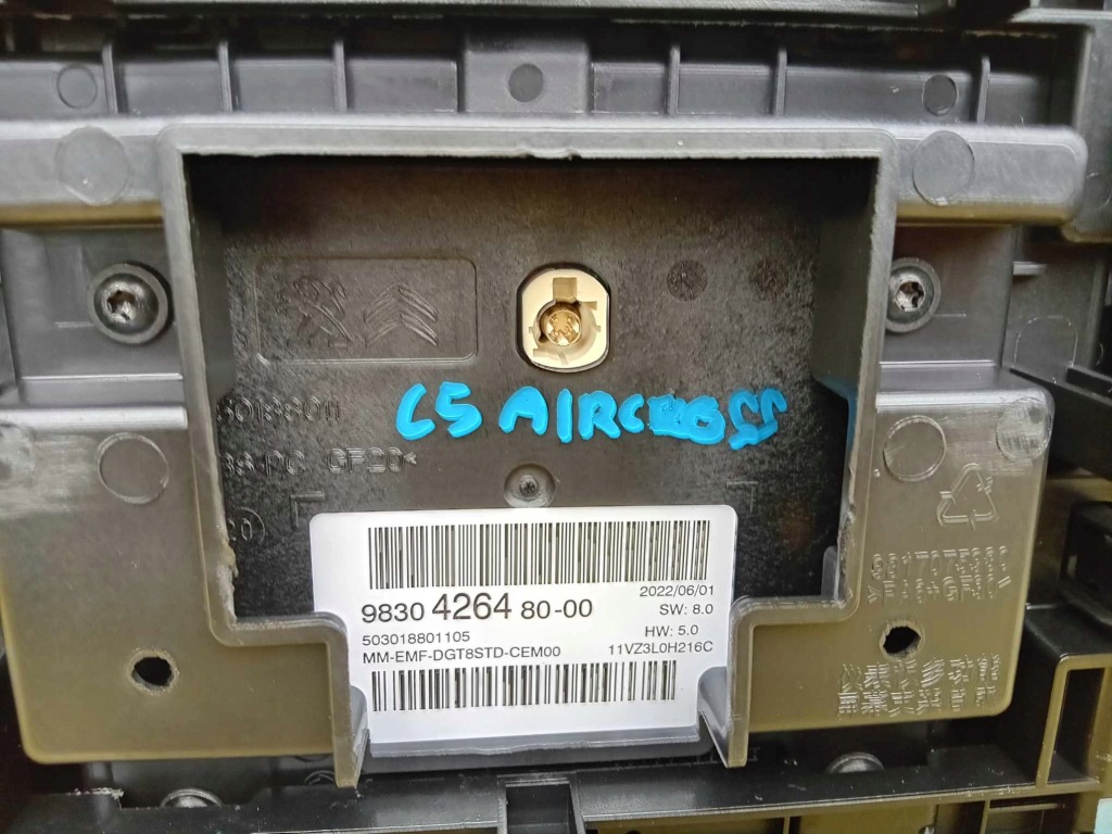 фото №5, Citroen c5 aircross экран панель дисплей 2022r lift ideał 9830426480