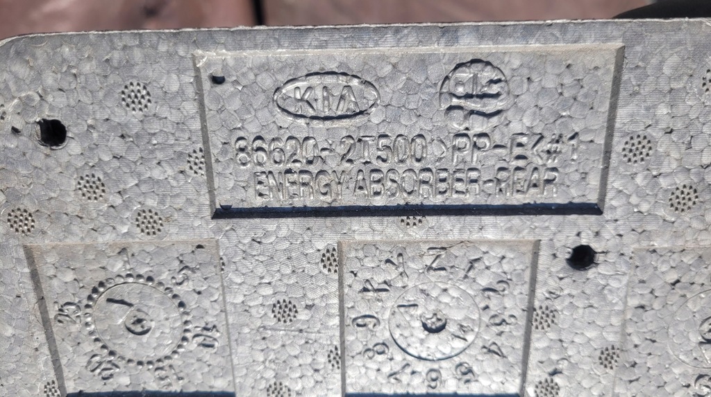 фото №7, Абсорбер пена пенополистирол бампера задняя kia optima iii 86620-2t500