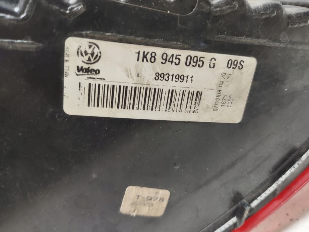 фото №13, Лампа задня 1k8945095g vw scirocco 2008-2014r. ліва кузовна оригінал