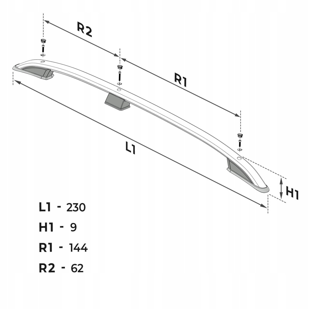 Купить Рейлинги кровельные к vw transporter t5 2003-2015 short | короткий aluminiowe