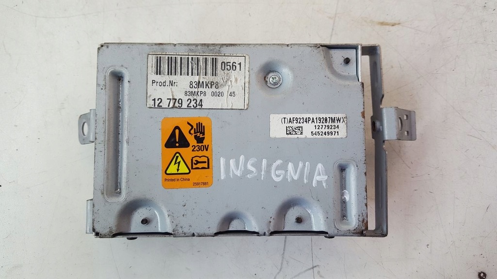 фото №1, Преобразователь 230v opel insignia