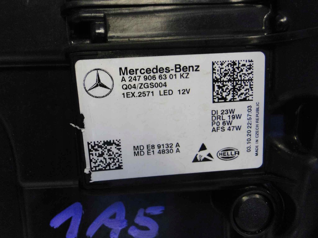 фото №11, Mercedes gla h247 247 лампа ліва led high perform