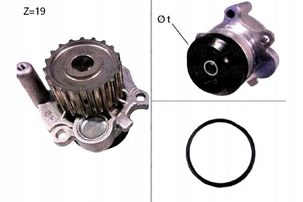 фото №2, Насос wody vw 1,9tdi a3 golf valeo