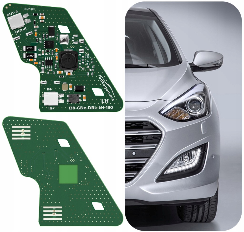 фото №2, Блок управления пластина модуль led drl hyundai i30 ii 2011-2017 левый
