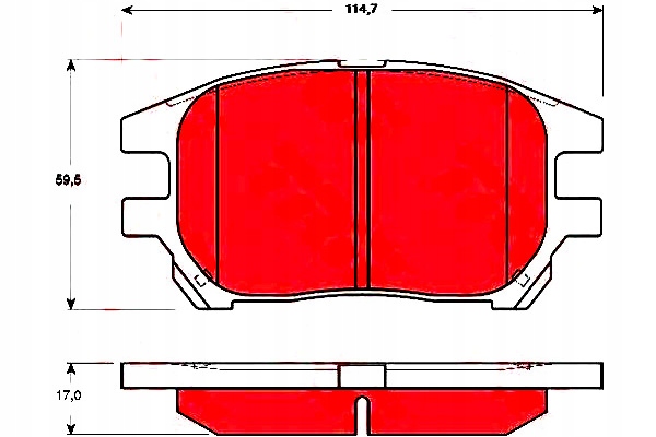 фото №1, Trw тормозные колодки тормозные lexus перед rx 300 01-03 trw