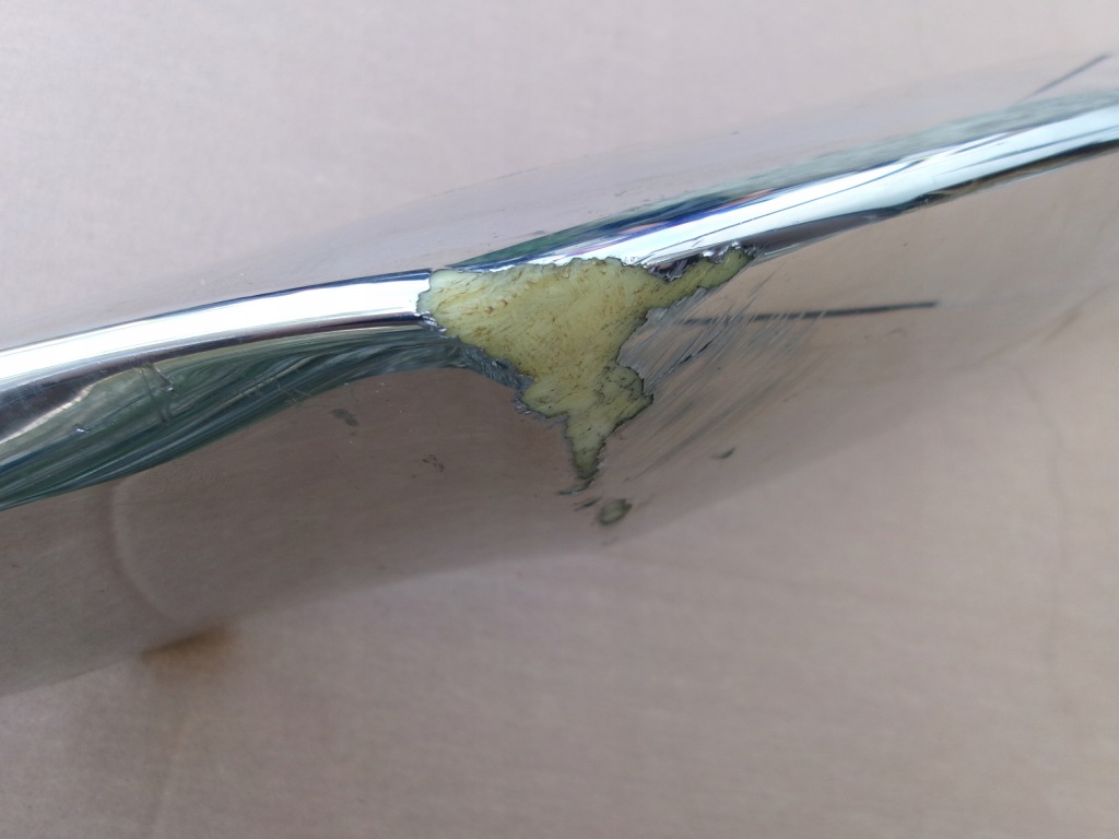 фото №5, Молдинг хром ліва бампера перед mercedes w292 gle 16-19