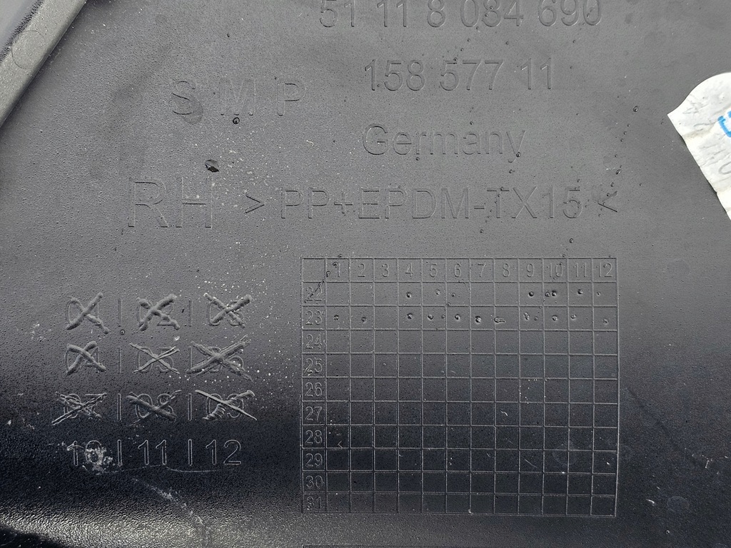 фото №7, Решётка бампера правая перед bmw 5 g60 g61 m-pakiet 2023 -