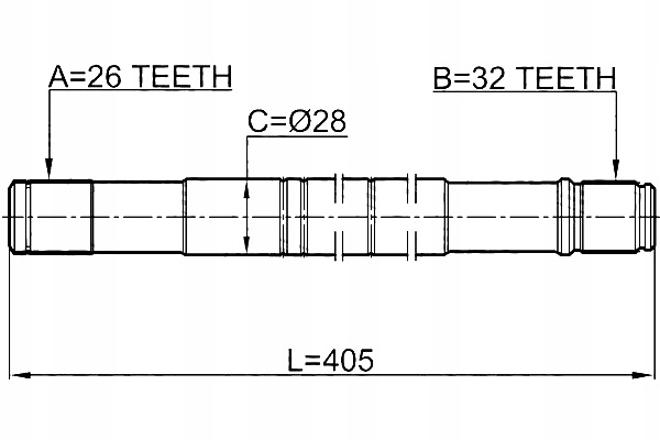 Febest 2112-cb4lh wał привідний Доставка
