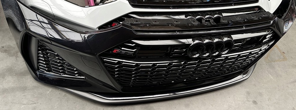 фото №10, Бампер решітка радіатора ґрати електропроводка audi rs6 rs7 карбон....