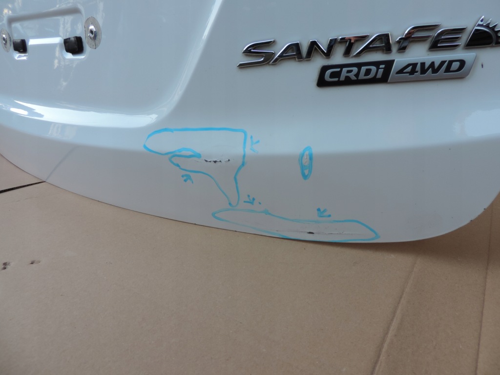 фото №4, Hyundai santa fe iii 2013 2014 2015 задня кришка багажника