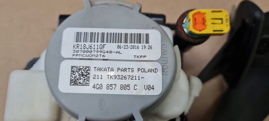 фото №9, A6 c7 4g pas безопасности правый левый задняя 4g0857805c a7 4g