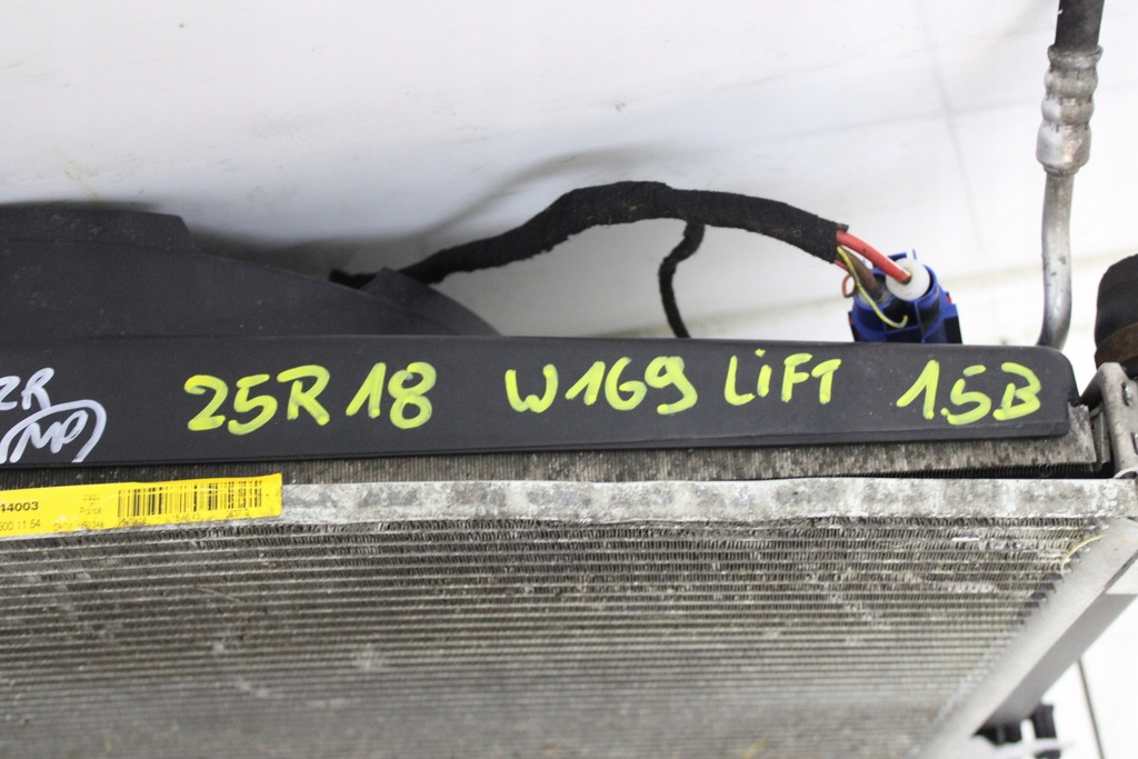 фото №13, Комплект радіатор вентилятор mercedes w169 2012r 1.5 b