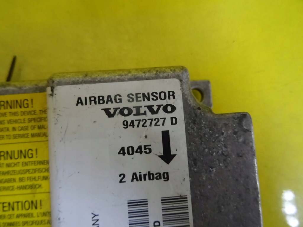 фото №2, Модуль датчик подушка безопасности volvo s70 9472727d nr748
