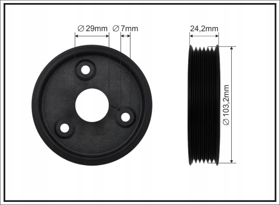 Caffaro ролик натягувача 103,2x29x24,2 метал Ціна