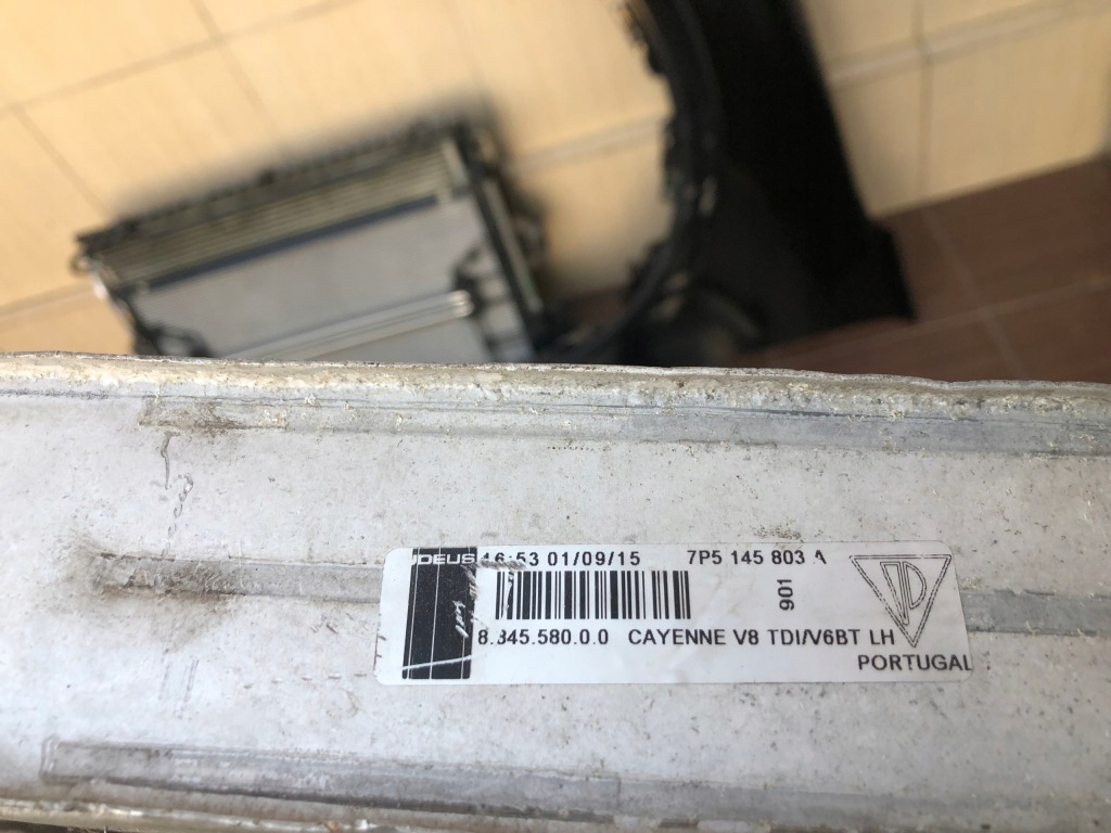 Бампер радиатор лампа ремень cayenne 7p lift 4.2d Оригинал