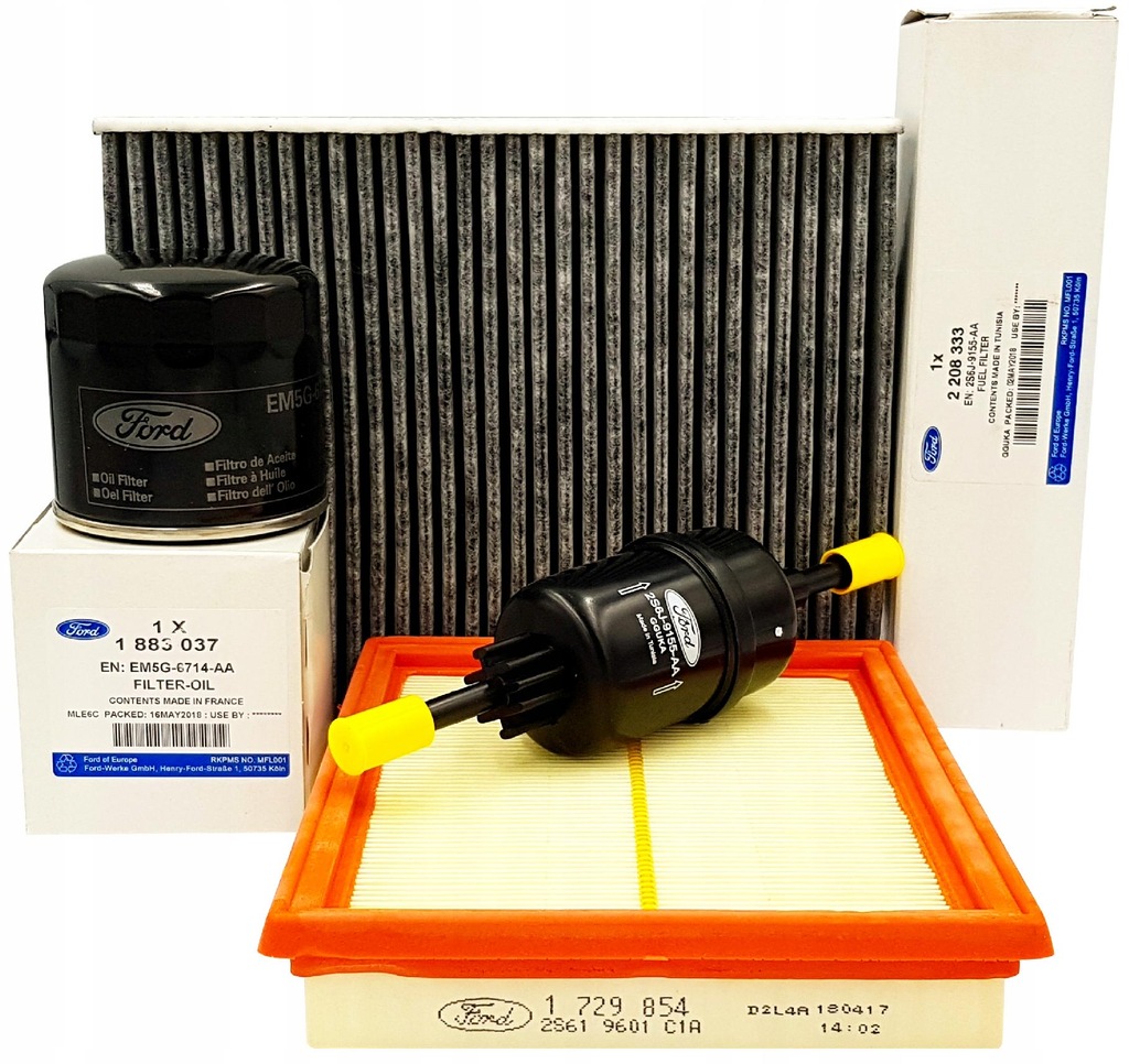 фото №1, Ford fusion 1.25 набір фільтрів оригінал