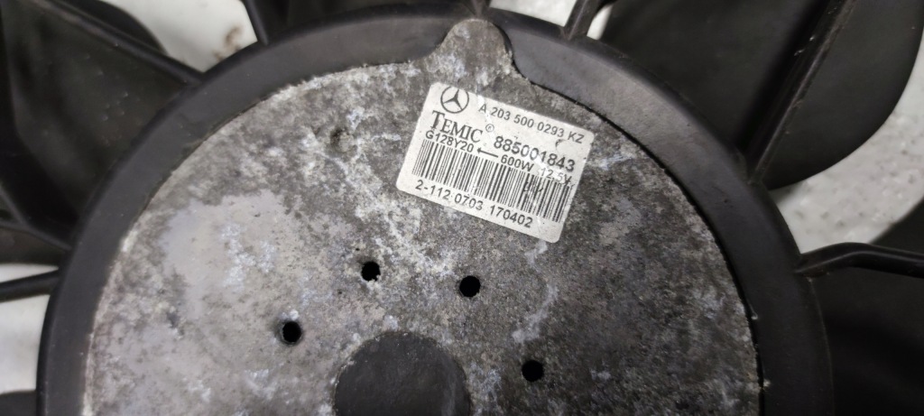 фото №4, Mercedes w203 вентилятор радіатора