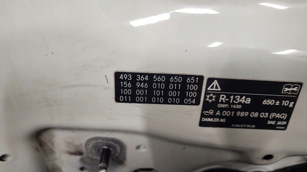 фото №5, Mercedes gla w156 x156 2013- капот кришка двигуна білий 650 orginał