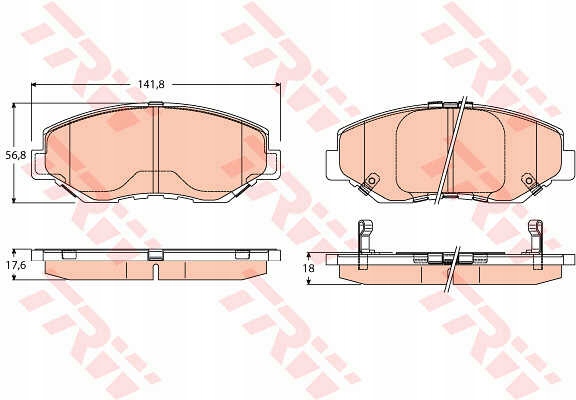 фото №2, Тормозные диски тормозные колодки перед trw honda cr-v ii 2.2 ctdi