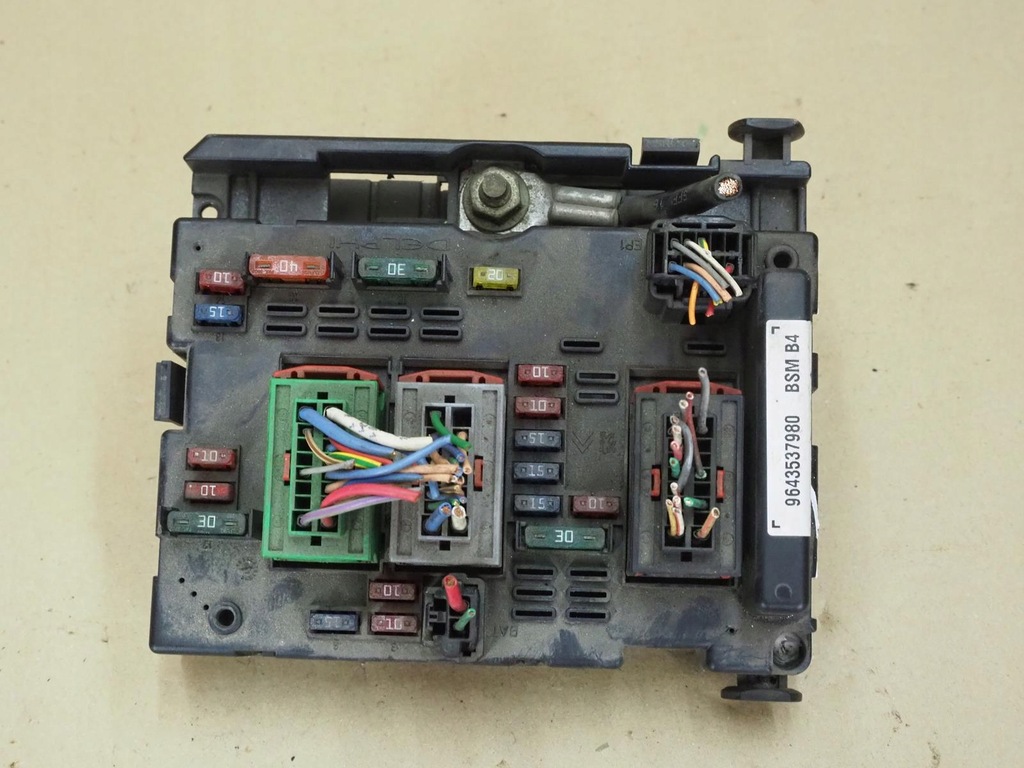 фото №7, Peugeot 307 01-05 коробка предохранителей bsm b4 9643537980