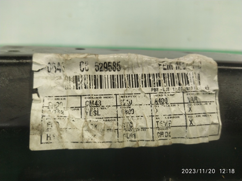 фото №8, Pas передний перед верхний hyundai i20 2 ii 15-20