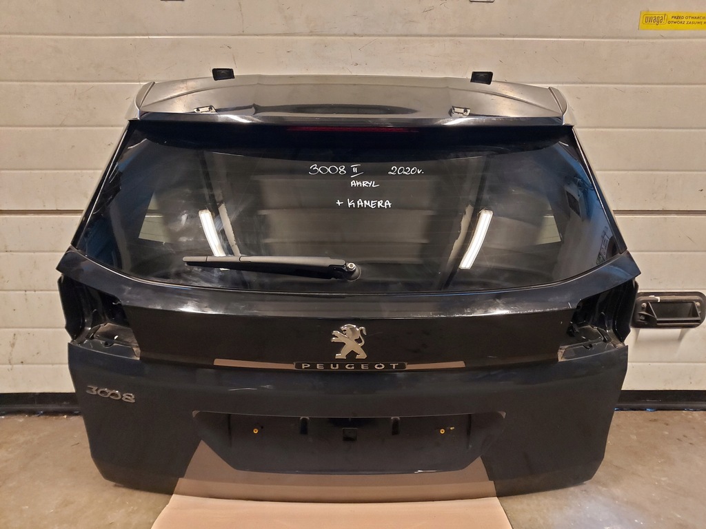 фото №1, Peugeot 3008 ii кришка багажника задня 2020r. камера