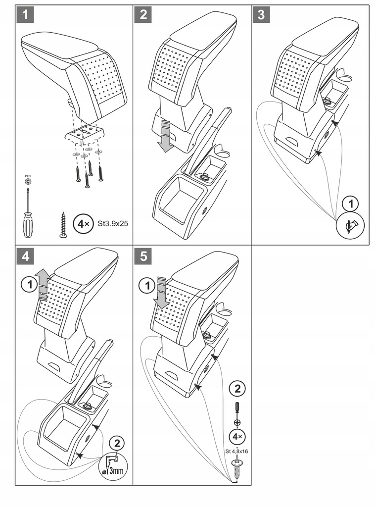 фото №9, Підлокітник призначений fiat 500e 2020-