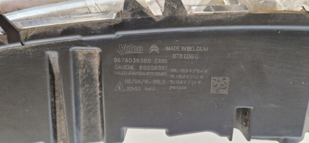 C4 picasso 2 фара led drl ліва 9676036380 Оригінал