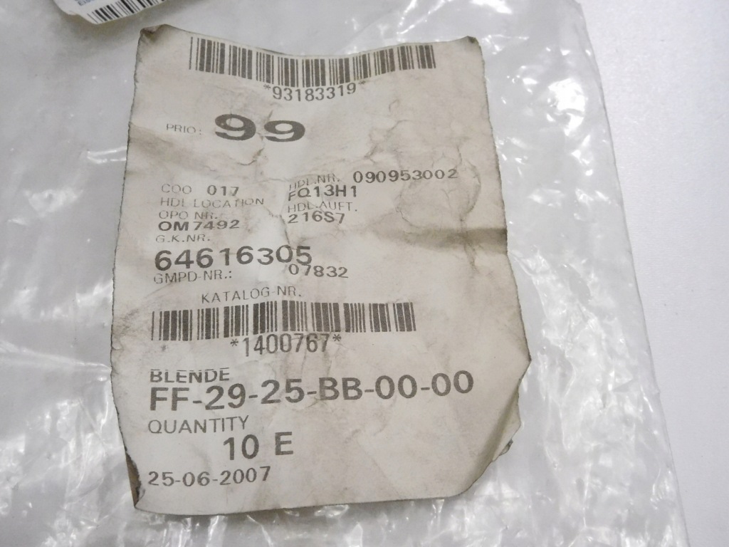 фото №11, Вкладыш передний бампера opel astra 93183319