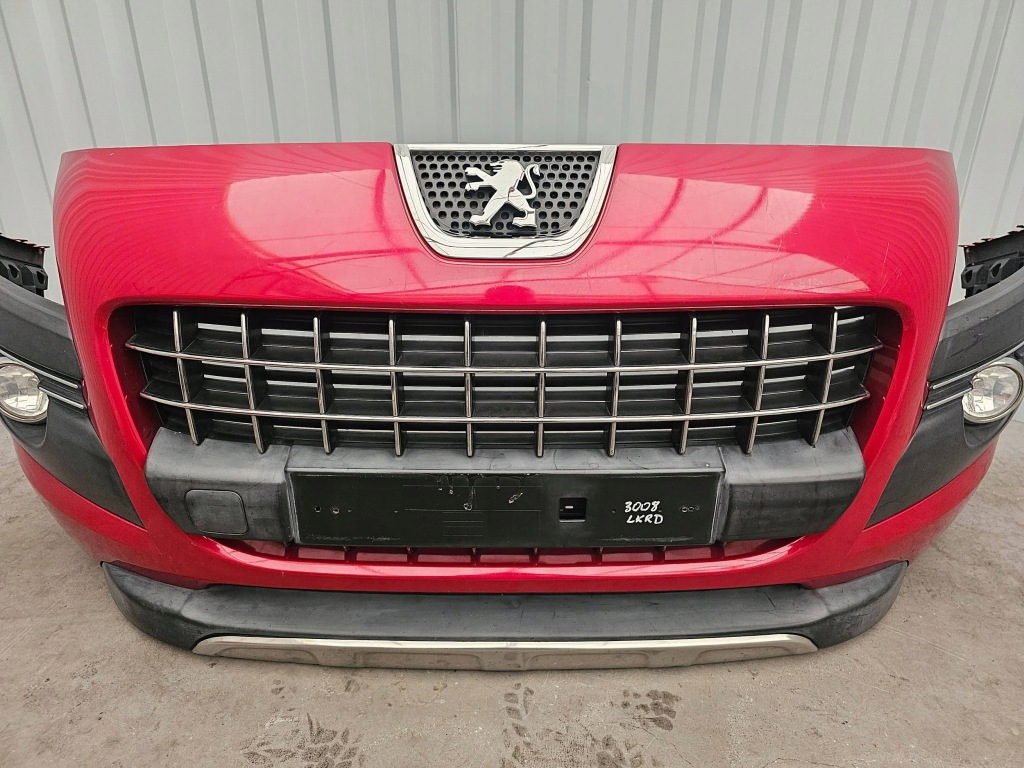 фото №6, Peugeot 3008 i 2009-2012 бампер передний перед хром решётка радиатора противотуманная фара lkrd