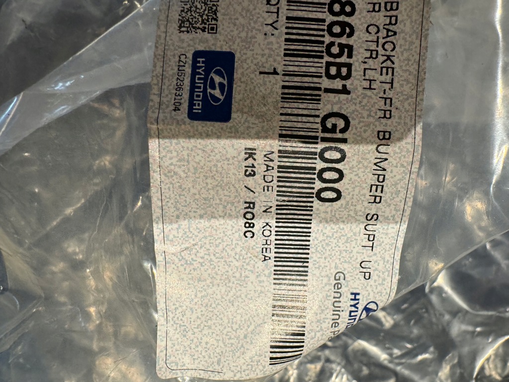 фото №8, Hyundai ioniq 5 кронштейн крепления do бампера перед l/p nowe оригинальные