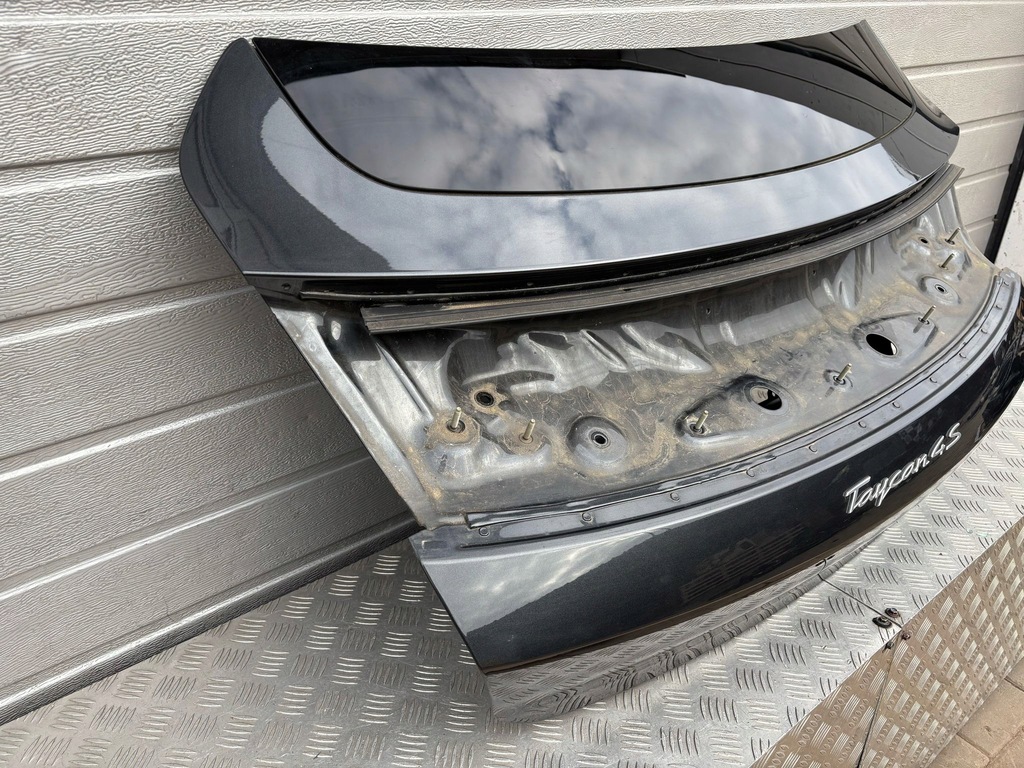 фото №5, Porsche taycan 4s крышка багажника багажника задняя vulkangrau