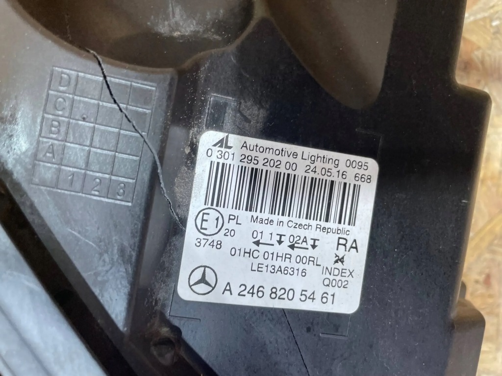 фото №9, Mercedes b-klasa w246 lift лампа правая перед a2468205461 eu