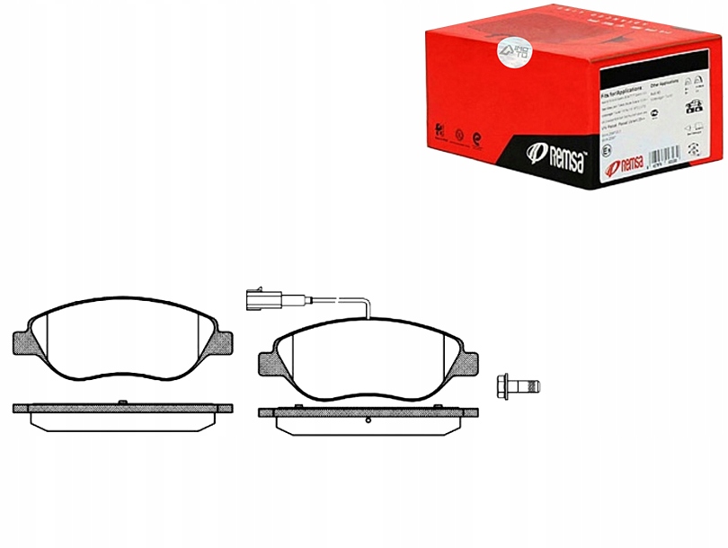 фото №1, Remsa тормозные колодки тормозные alfa romeo mito 1.3 multije