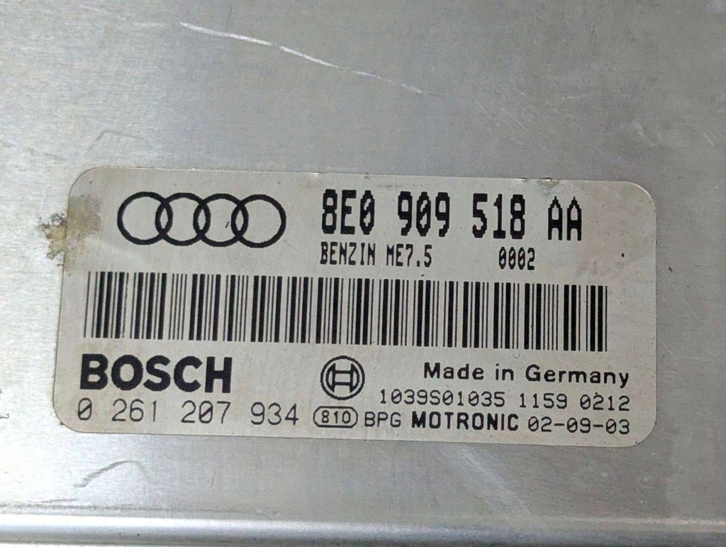 фото №9, Набір стартовий audi a4 b6 2002 8e0909518aa