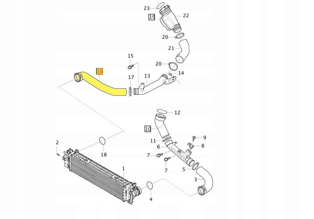 фото №2, Turbo труба wąż шланг турбіни інтеркулер volvo xc40 2.0