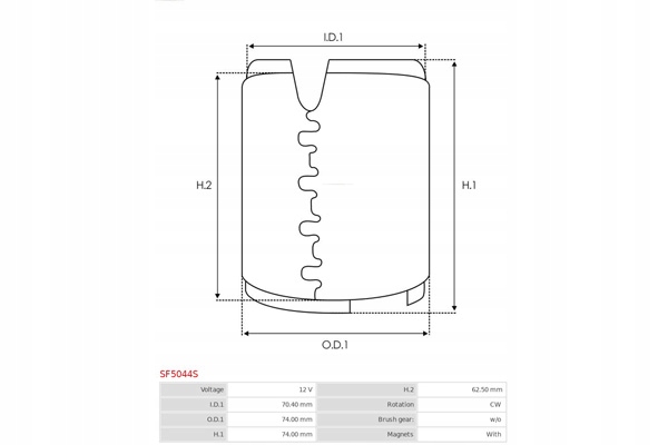 фото №4, Обмотка wzbudzające, стартер as-pl sf5044s