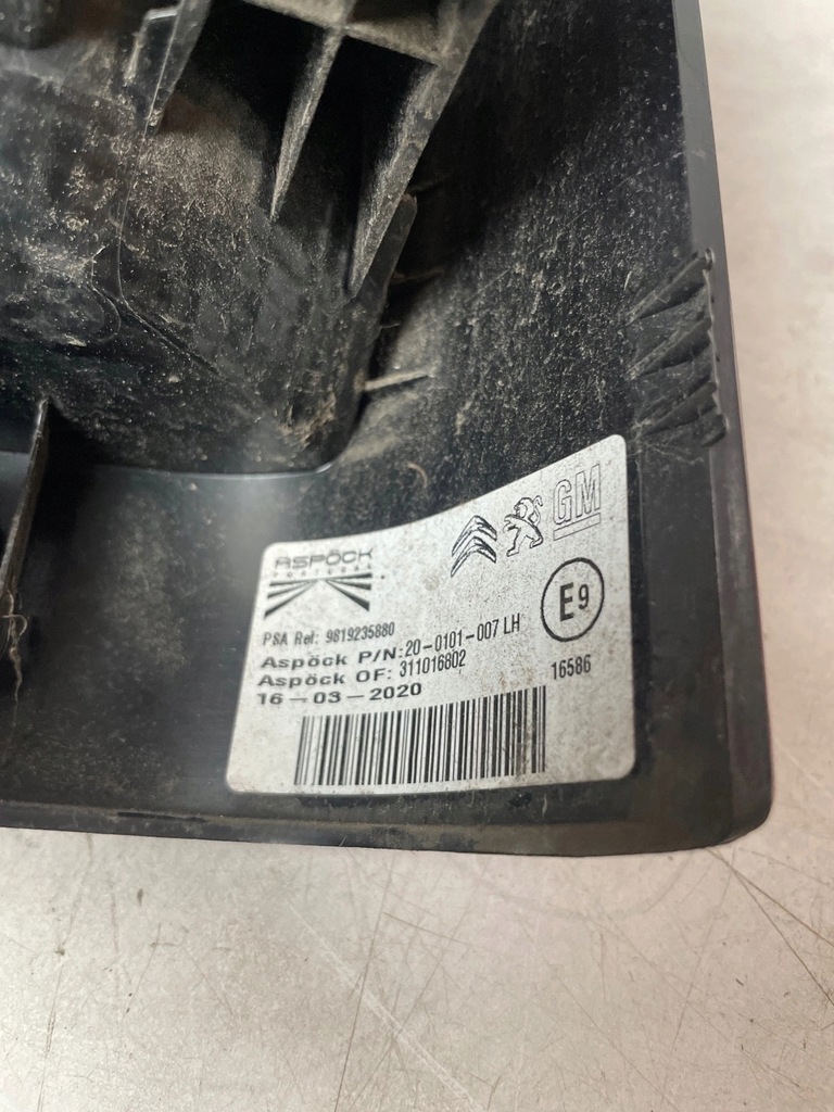 фото №9, Лампа задняя задняя левая citroen berlingo iv rifter combo