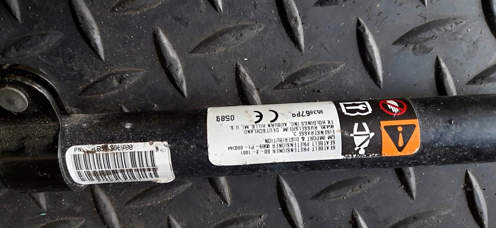 фото №5, Pas безопасности натяжитель правый перед opel mokka